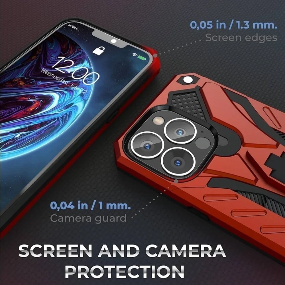 IPhone 13 Pro Max Eco-Friendly Case With Kickstand,Shockproof 12ft. Drop Tested